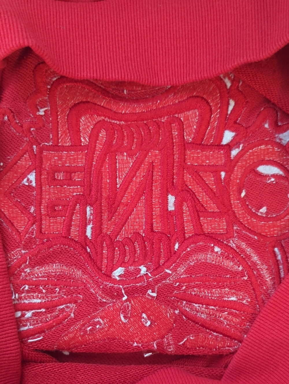 KENZO red embroidered tiger crewneck sweatshirt - size large - Picture 12 of 12